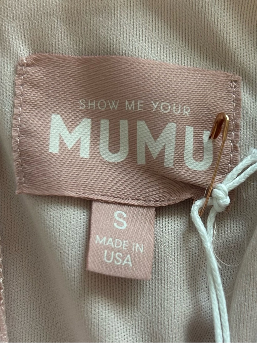 SHOW ME YOUR MUMU Shannon One Shoulder Dress Dusty Blush Crisp Bridesmaid Sz S - Picture 15 of 16